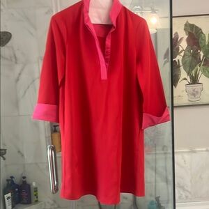 Tuckernuck Red and Pink Dress